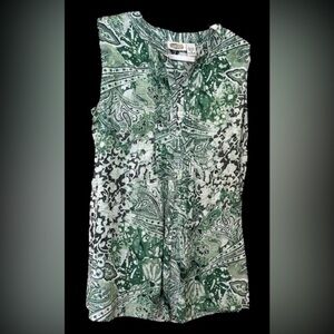 Green Cotton Tunic, Medium